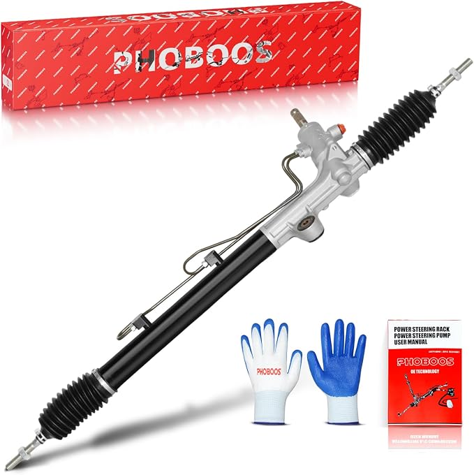 PHOBOOS Hydraulic Power Steering Rack and Pinion Assembly Compatible with Honda Accord 1998-2002 2.3L, 3.0L, Acura CL 2001-2003 3.2L, New Unit, Leak Resistance, Direct Fit, Ref. 26-1797
