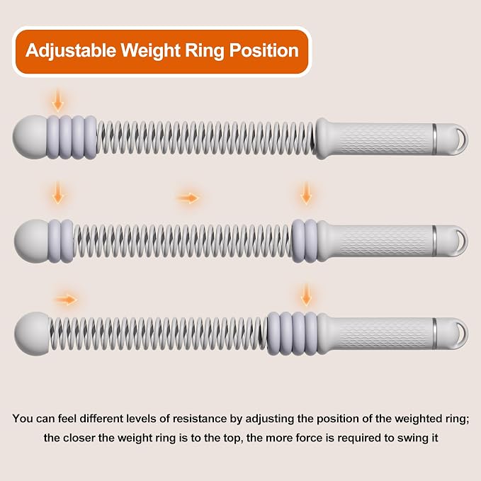 Adjustable Ropeless Battle Ropes, Portable Cordless Battle Ropes for Home Gym, Workout Equipment Exercise Rope for Low-Impact Workout, Strength & HIIT, for Men & Women (Grey)
