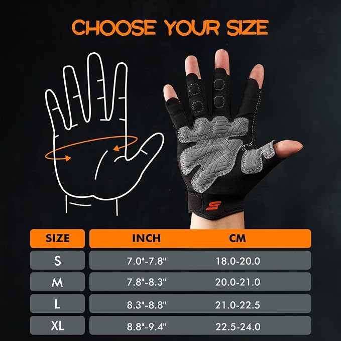 SueStar Workout Gloves - Men Women 2022, Weight Lifting Gym Gloves with Full Palm Protection, Excellent Grip, Ultra Breathable for Fitness, Training, Hanging
