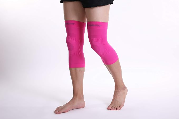 Doc Miller Knee Compression Sleeve Brace for Men & Women | Pair, Best Support for Workout, Running, ACL, Arthritis Pain Relief
