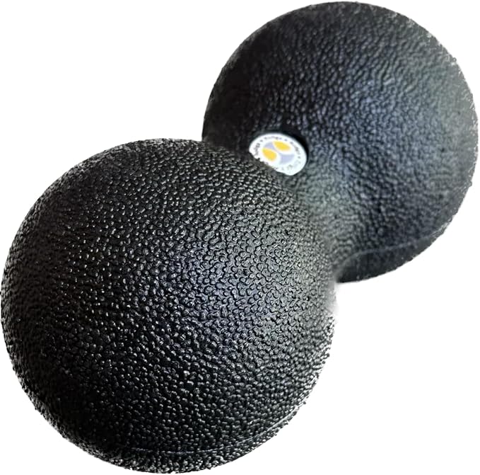 Rollga Peanut - The Better Peanut Ball Roller for Deep Tissue Massage, Mobility, Physical Therapy, Double Lacrosse Ball Massage, Back Pain, Myofascial Release, Muscle Knots, Suboccipital, & Acupoint