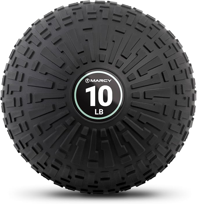 Marcy Slam Ball, 10–50 lbs Dead Weight, Non-Bounce, Sand-Filled Medicine Ball with Durable PVC Shell & Textured Grip for Slams, Tosses, Core & Full Body Training