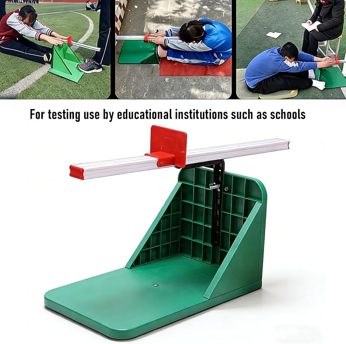 Adjustable Sit and Reach Flexibility Tester with Scale Portable Ligament Flexibility Assessment Measuring Instrument Fitness Test Tool for Kids Adults Home School Gym