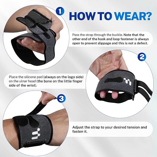 Ultra Thin TFCC Wrist Brace, Targeted Support for TFCC Pain Relief Recovery | 3D Gel Pad Support, Seamless Design, Not Restrict Motion, Reversible Fit, TFCC Tear, Ulnar Pain, Weightlifting, Sports Injury