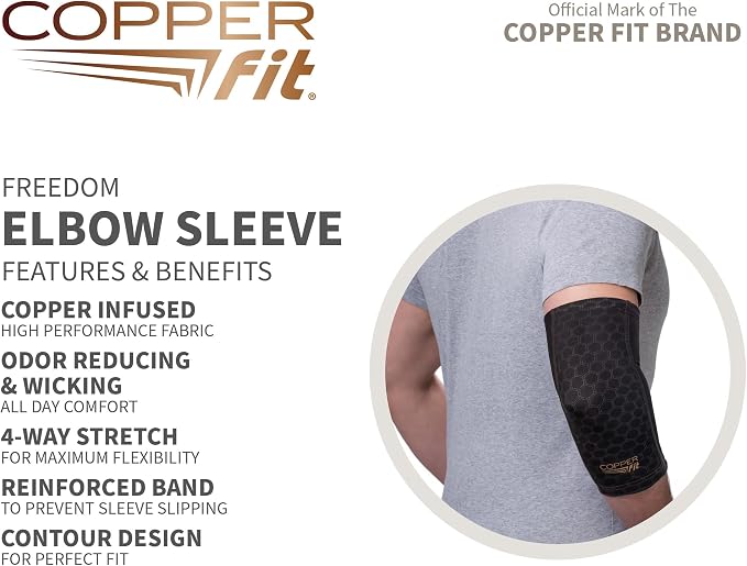 Copper Fit Freedom Elbow Compression Sleeve
