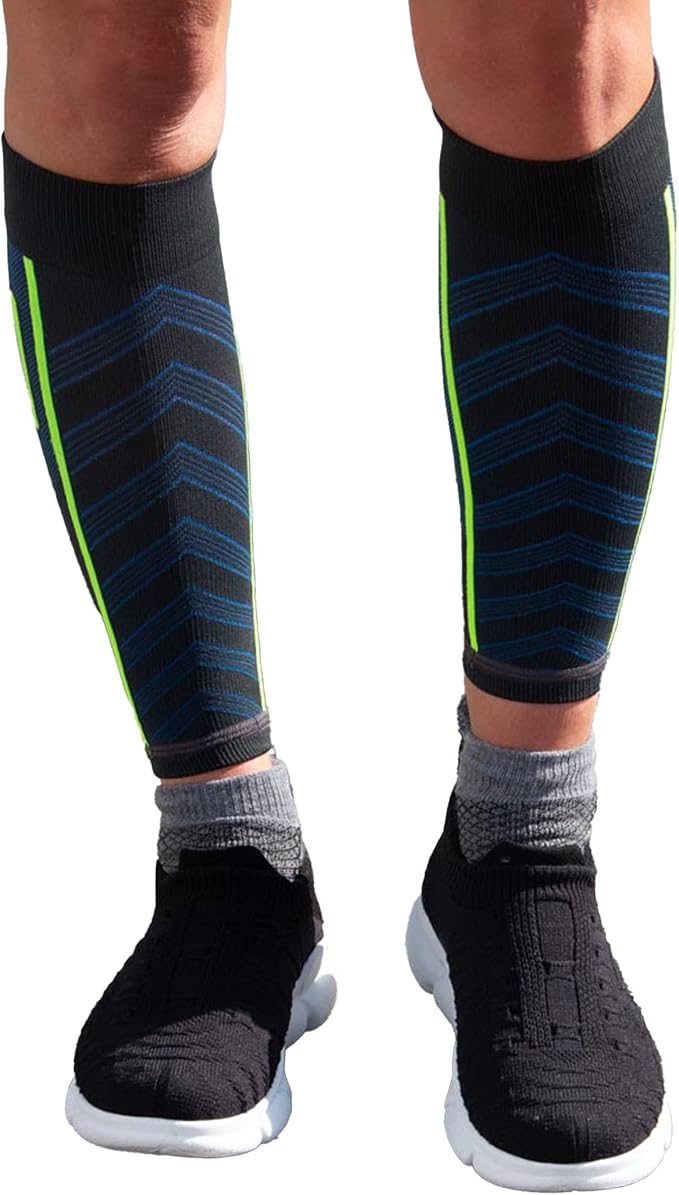 Zensah Featherweight Compression Leg Sleeves - Relieve Shin Splints, Calf Strains