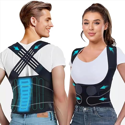 Posture Corrector for Women and Men,X-Back Brace Lower Back Support,Adjustable Straightener for Scoliosis Hunchback Correction,Shoulder Pain Relief Spine Corrector Posture Trainer