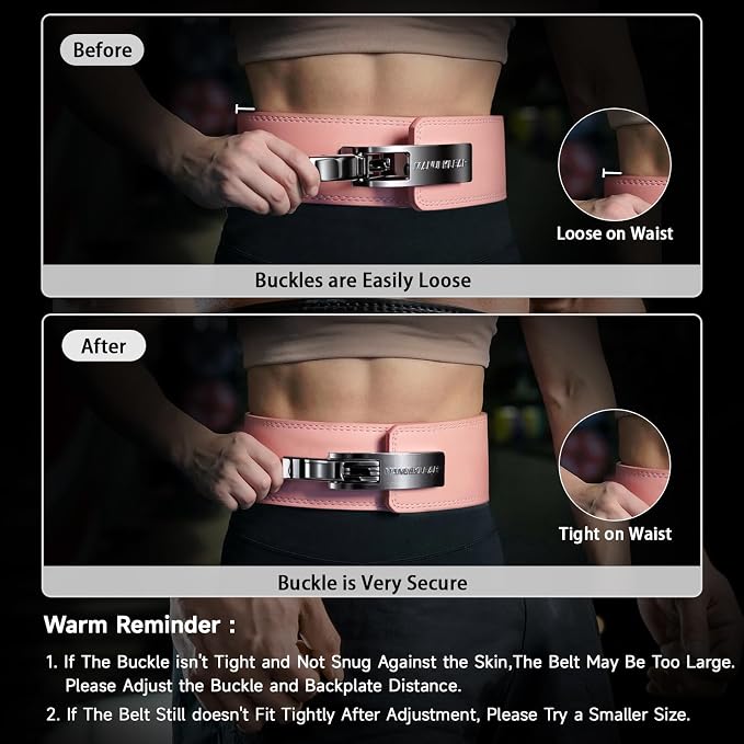 MANUEKLEAR 10mm Thick & 4inch Wide Weight Lifting Belt Lever, Lever Belt Weightlifting for Men and Women, Powerlifting Lever Gym Belt for Squat Deadlift Workout