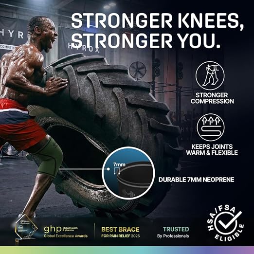 Modvel 7mm Neoprene Knee Sleeves for Men & Women Weightlifting & Powerlifting – Compression Knee Sleeve Support for Squats, Gym, Training – USPA, IPL Approved – X-Large Green (Pair)
