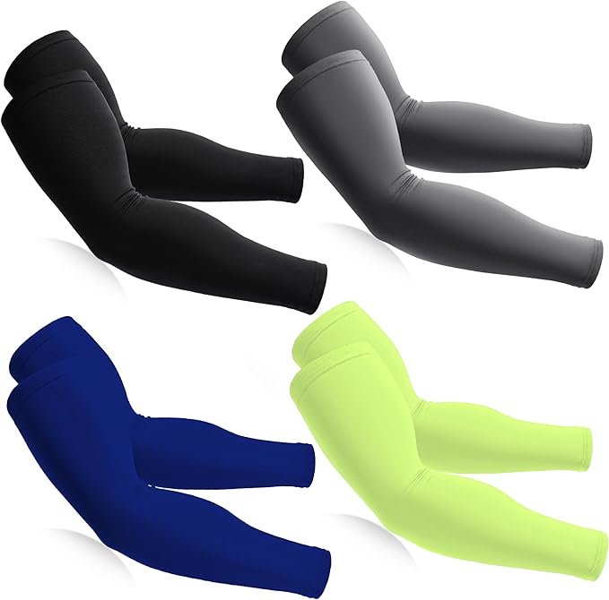 BHYTAKI Cooling Compression Arm Sleeves for Men Women,UPF50 UV Sun Protection Sleeves for Work Sport Tattoo Cover Up