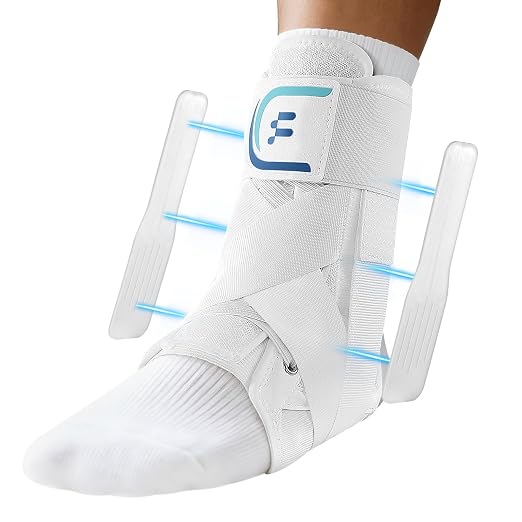 Ankle Brace for Men Women with Removable Side Splints Figure 8 Strap | Quick Lace-Up Adjustment, Sprain Recovery Support, Achilles Tendon Relief, Sports Stability for Basketball & Running