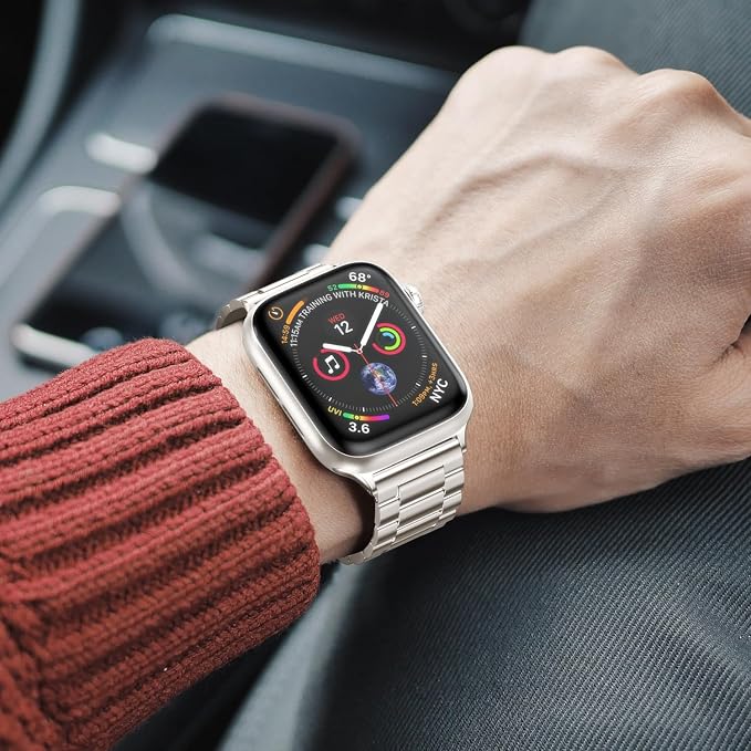 EPULY Metal Band Compatible with Apple Watch Bands for Men 40/41/38/42mm | Stainless Steel Strap Suitable for Business Setting, Casual & Everyday Wear, Fits iWatch Series 11 10 9 8 7 6 5 4 SE3 2 1