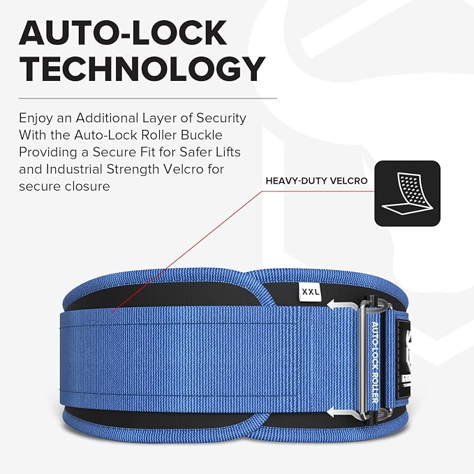 Weight Lifting Belt for Men and Women - Great for Squats, Deadlift, Lunge, Exercises and Training - Best for Olympic, Cross-Training and Bodybuilding Workout