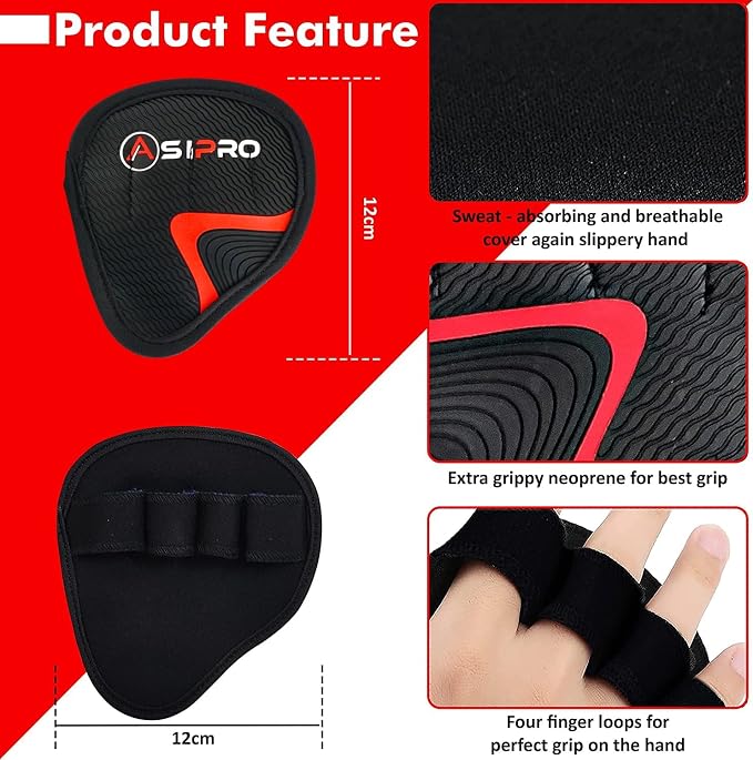 Lifting Grips for Weight Lifting Alternative to Workout Gloves Women & Men Gift Gym Hand Grips Gym Grips Men & Women No Sweaty Gym Workout Gloves Workout Grips Rubber Grips Pads