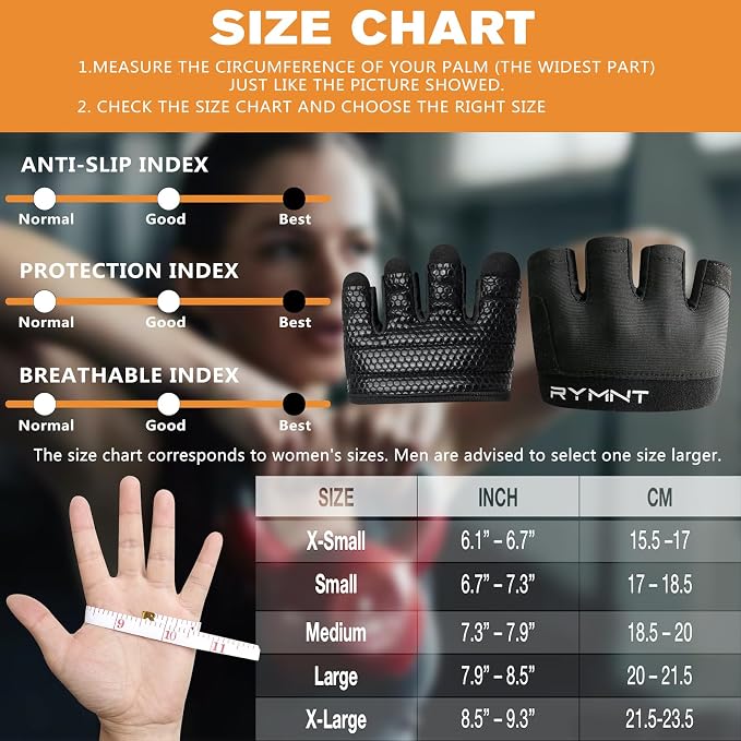 Minimal Workout Gloves for Women Men, Micro Fingerless Gym Gloves Grip Pads | Work Out Gloves for Kettlebells, Weight Lifting, Exercise, Pull Up, ,Cross Training, Silicone Grip Lifting Half Finger Gloves