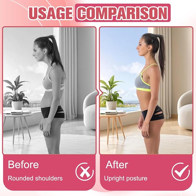 Figure 8 Resistance Band for Women Men, Non‑Slip Handles Exercise Band, Home Gym Fitness Equipment for Yoga, Pilates, Stretching & Physical Therapy (25 lbs)