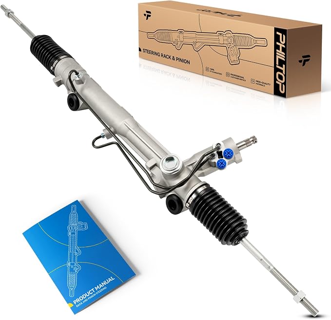 PHILTOP Power Steering Rack and Pinion Assembly for Mustang, Thunderbird | LTD, Continental, Cougar, Mark VII, Marquis, Capri, Fairmont, Granada, Zephyr No.F6SZ3280BA, 22207, E2SZ3280A, E5DZ3L547A