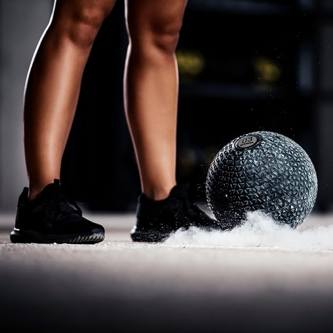 ZIVA Slam Ball - Elite Level Hard-Wearing PVC Outer Shell, Gripping Tire Tread Skin, Precision Weighted Sand Core | Throw, Toss Exercise Medicine Ball for Strength Core Workouts - Avail 10-40 lbs.