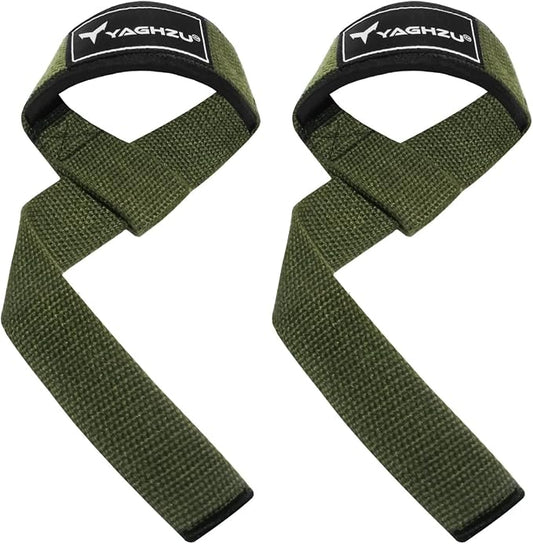 Lifting Straps for Weightlifting, Bodybuilding, Powerlifting, Strength Training, & Deadlifts - Padded Neoprene 21 inch Cotton Lifting Wrist Straps, Gym Wrist Straps for Weight Lifting