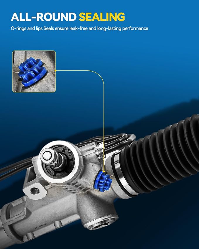 PHILTOP Power Steering Rack and Pinion Assembly for Grand Cherokee, Durango | RWD Only, 2012-2015 Grand Cherokee 3.6L, 2011-2015 Durango 3.6L Replace No.68078529AD, 68078529AE, 223091, 68078529AC