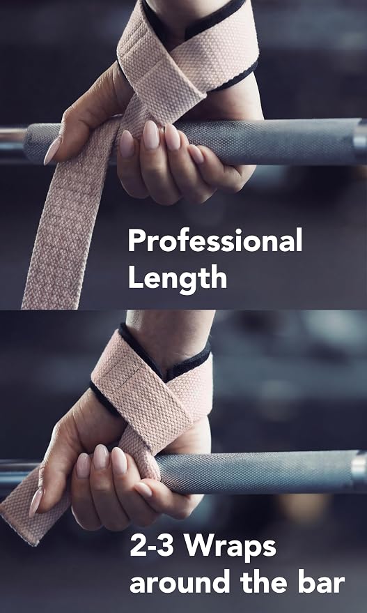 Fitgriff® Lifting Wrist Straps for Weightlifting, Gym, Deadlift, Workout (Made of Premium Cotton & Padded) - Men & Women