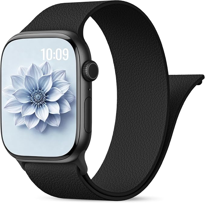 Magnetic Silicone Sport Band for Apple Watch 42mm 46mm 49mm 38mm 40mm 41mm 44mm 45mm Men Women, Patented Auto Lock Breathable Soft Loop for iWatch Ultra SE Series 11 10 9 8 7 6 5 4 3 2 1 All Day Comfort