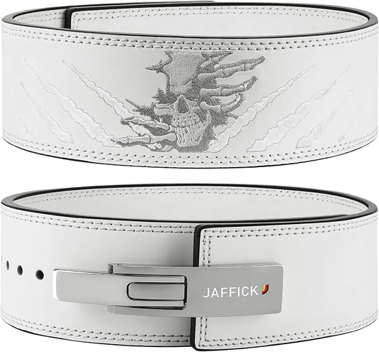 Jaffick Lever Lifting Belt – Power 10mm Extreme Heavy Duty Genuine Leather Lower Back Support for Squats, Bench Press, Deadlifts Bodybuilding Weightlifting Powerlifting for Men & Women