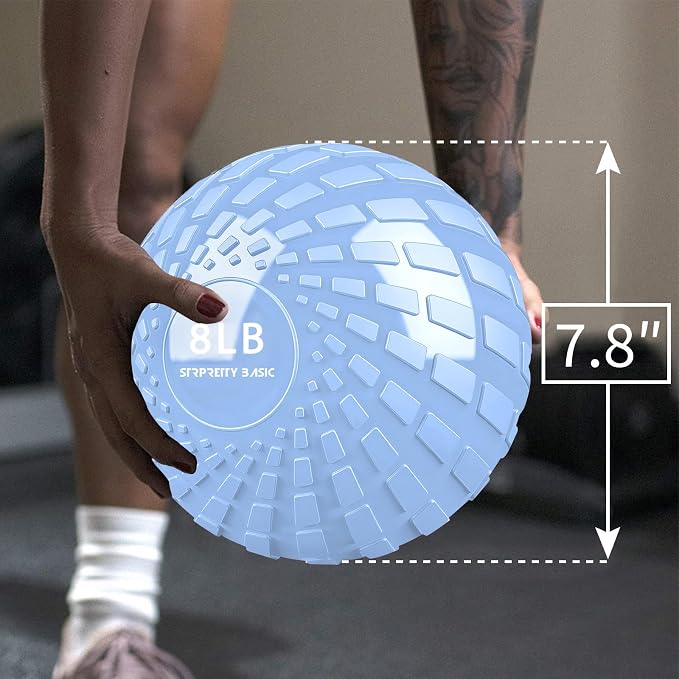 Medicine Ball 8, 10 lbs Slam Ball Weighted Balls for Exercise Strength and Crossfit Workout