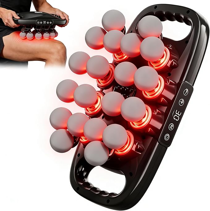 Massage Gun Deep Tissue, Body Massage with 9 Modes & 30 Intensities | Percussion Muscle Massager Gun for Back Neck Shoulder Legs Pain Relief, Gift for Athletes Men Women
