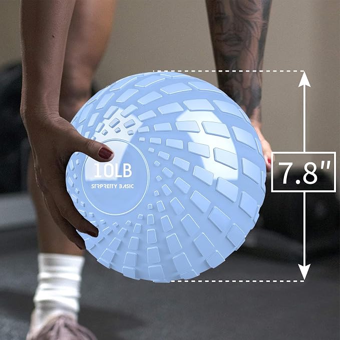 Medicine Ball 8, 10 lbs Slam Ball Weighted Balls for Exercise Strength and Crossfit Workout