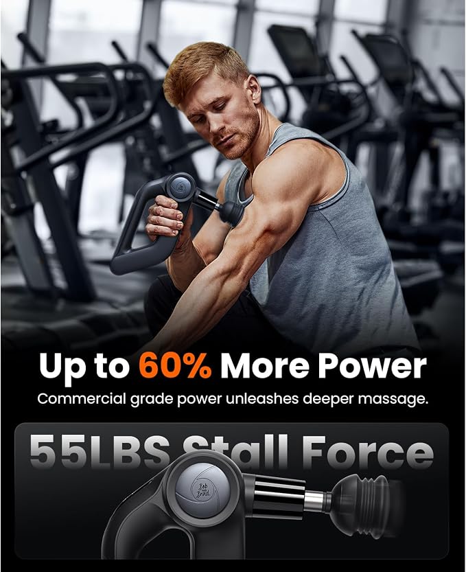BOB AND BRAD D5 Pro Plus Handheld Massage Gun with Heat, FSA-HSA Eligible Deep Tissue Percussion Massage Gun, Powerful Muscle Massager for Athletes Fitness Workout & Daily Recovery, Birthday Gift