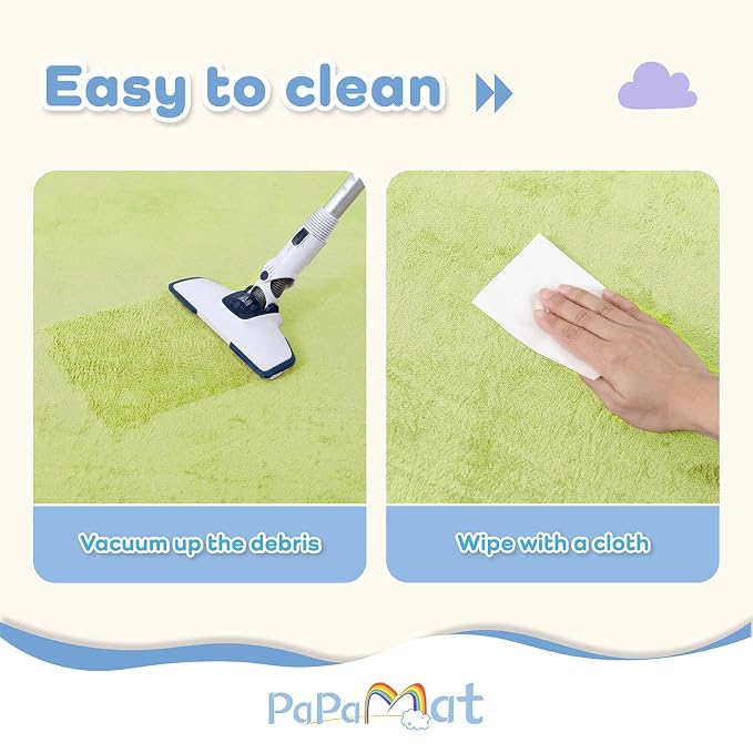 1.3" Thick Baby Play Mat for Floor,28x72 Bedside Rugs, Non-Slip | Ultra Soft Playmat for Baby,Tummy Time Foam Mats,Cushioned for Infant,Kids and Toddler Crawling,Easy Care