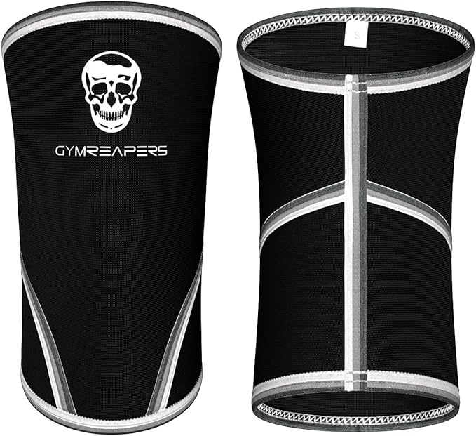 Gymreapers Elbow Sleeves for Weightlifting Powerlifting and Bench Press Support and Compression for Tendonitis Pain Relief 5mm Neoprene Training Gear for Men and Women
