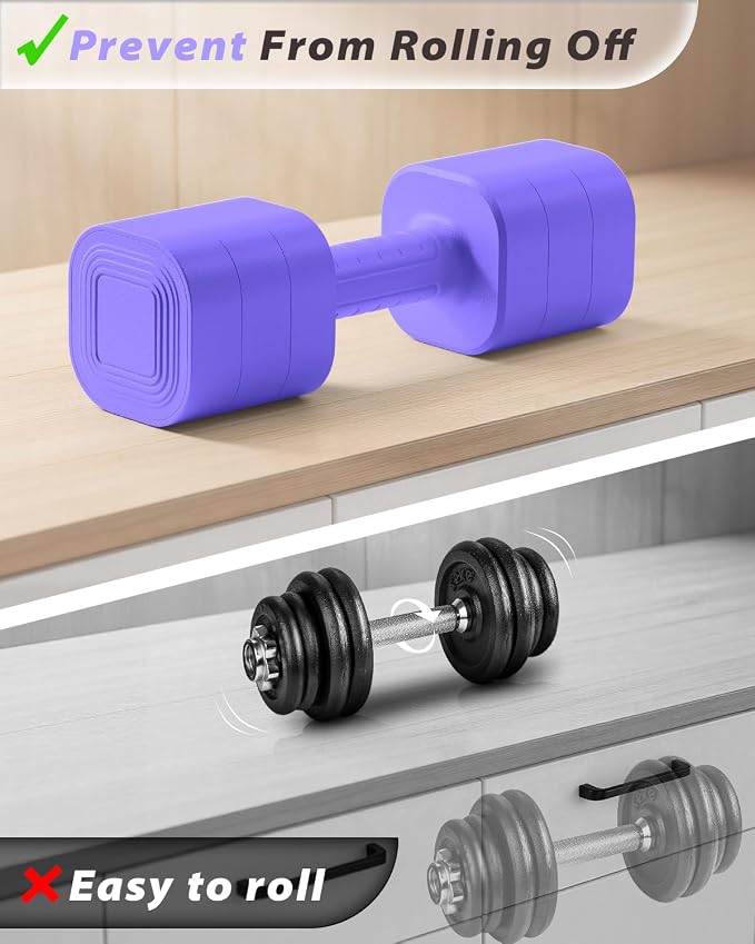 Ragebby Adjustable Dumbbell Set of 2, Weights for Men and Women at Home | Anti-slip Handle, Weights Dumbbells Set, 2lb/3lb/5lb/10lb/15lb/20lb for Pilates, Yoga, Strength Training