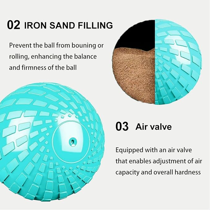 Medicine Ball 8, 10 lbs Slam Ball Weighted Balls for Exercise Strength and Crossfit Workout