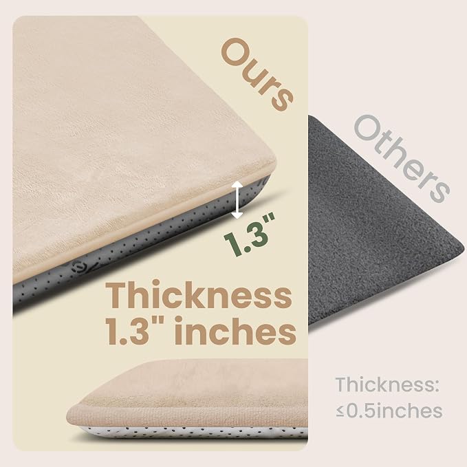 Extra Large 79"×158" Baby Play Mat for Floor,1.3" Thick Elasti Foam Playroom Mat for Toddler,Infant,Kids,Ultra Soft Velvet Classroom Rug,Non Slip Backing Safe for Crawling&Tummy Time(Beige)