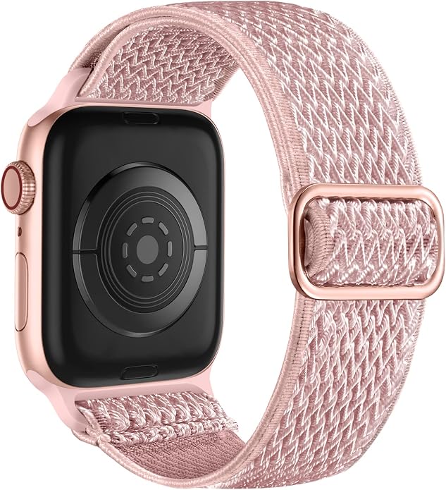 Lerobo Stretchy Nylon Solo Loop Band, Compatible with Apple Watch Series 11 10 9 8 7 6 5 4 3 SE3/2/1 Ultra3/2/1, Adjustable Strap for iwatch Band 44mm 45mm 46mm 49mm 42mm 40mm 41mm 38mm for Women Men
