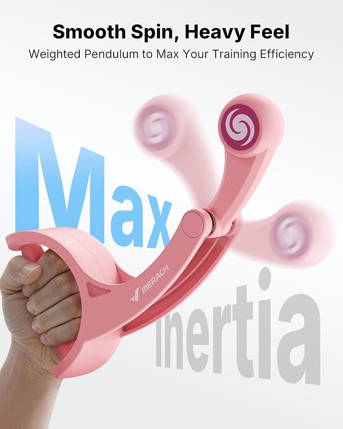 Merach Ropeless Battle Ropes, Forearm Strengthener Arm Trainer | Portable Wrist-Friendly Trainer, Ergonomic Grip, Arm Exercise Equipment for Forearm Strengthening