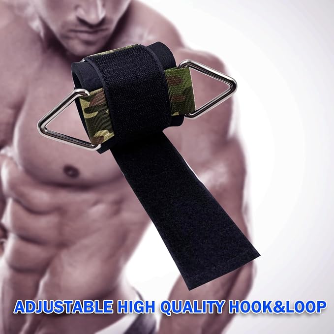 Wrist Cuffs for Cable Machines – Padded & Adjustable Straps for Lateral Raises, Tricep Pushdowns & Strength Training