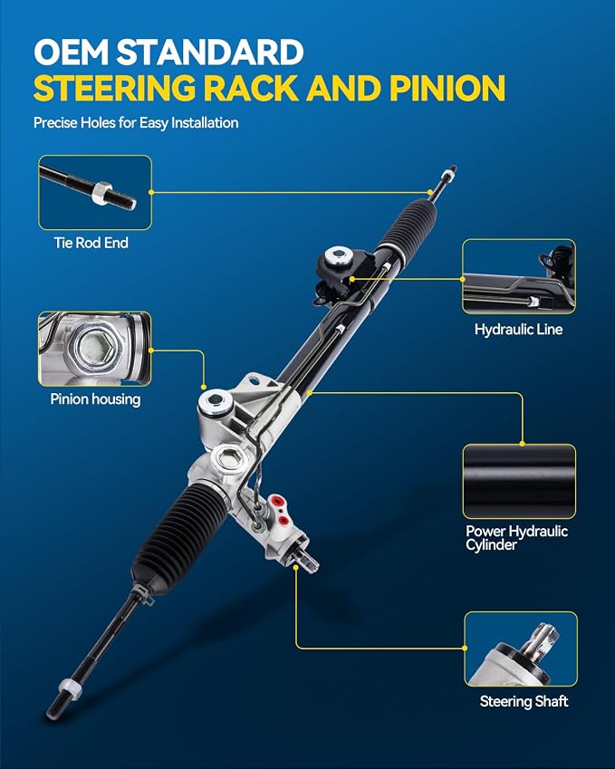 PHILTOP Power Steering Rack & Pinion Assembly for 2011 2013 2014 F-150/Expedition/Navigator, Hydraulic Power Steering, OEM Replacement 22-2121