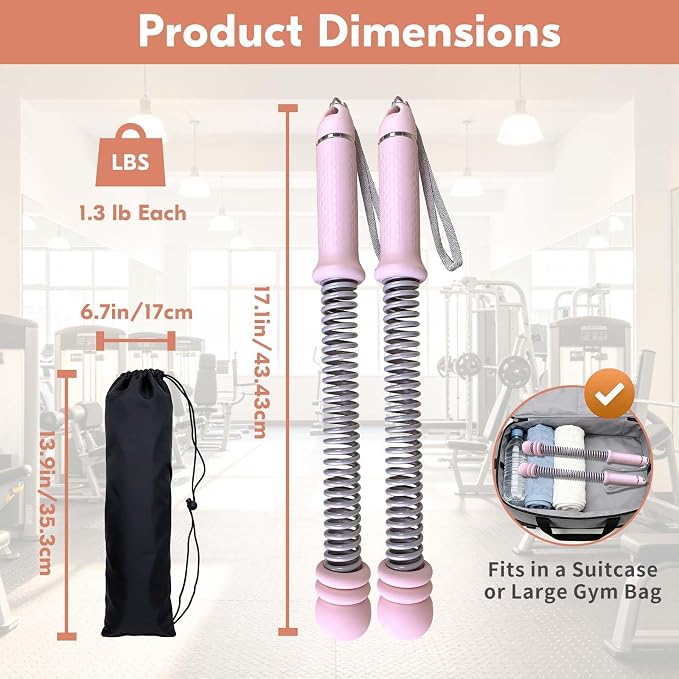 Cordless Battle Ropes for Home Gym – Adjustable Weighted Ropeless Ropes with Non-Slip Handles & Gloves, Portable No-Anchor-Point Workout for HIIT, Strength, Low-Impact Cardio, Men & Women