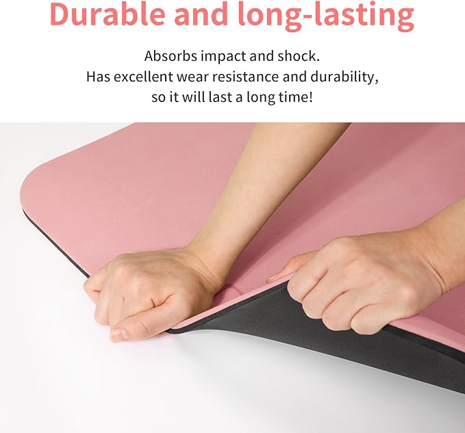 PAIDU POE Yoga Mat （10mm）Extra Thick Fitness Mat 72"x24" with Carry Strap | Non-slip, tear-resistant and suitable for all ages, perfect for yoga, Pilates, home gym and full-body workouts.