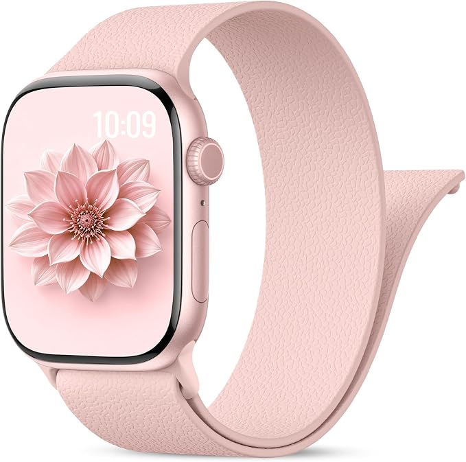 Magnetic Silicone Sport Band for Apple Watch 42mm 46mm 49mm 38mm 40mm 41mm 44mm 45mm Men Women, Patented Auto Lock Breathable Soft Loop for iWatch Ultra SE Series 11 10 9 8 7 6 5 4 3 2 1 All Day Comfort