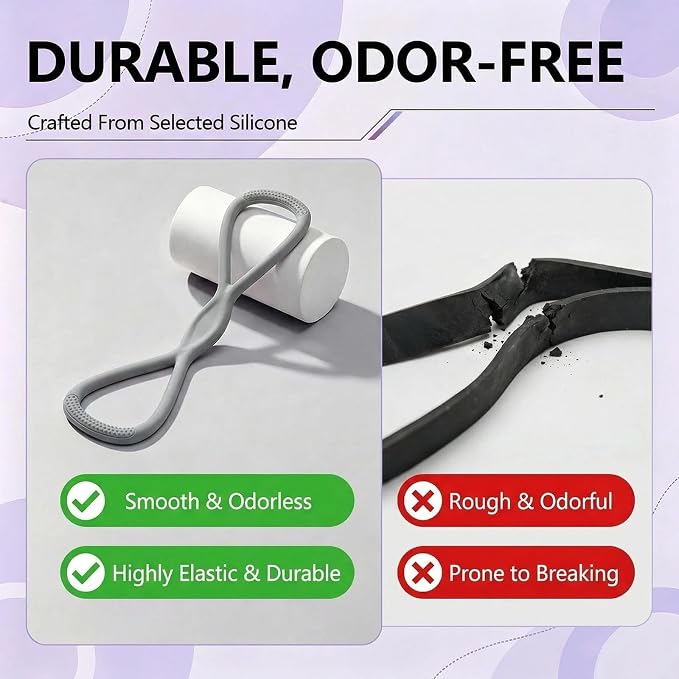 Figure 8 Resistance Band, Figure 8 Resistance Bands for Women Men,Resistance Band Figure for Working Out, Non-Slip Handles, Home Gym, Yoga & Physical Therapy