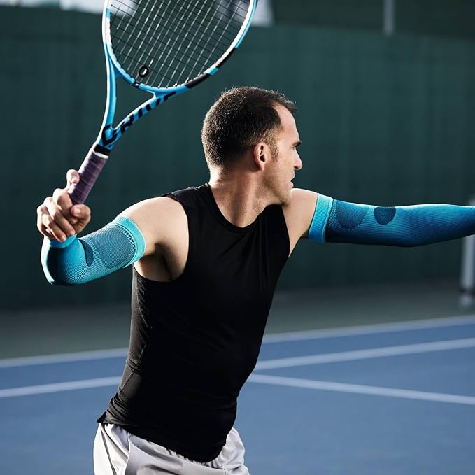Bauerfeind Sports Compression Arm Sleeves - Gradient Compression Improves Oxygen/Blood Circulation - 1 Pair