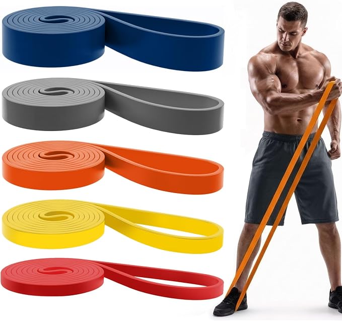 Pull Up Bands, Resistance Bands Set, Exercise Workout Bands for Men & Women, Ideal for Body Stretching, Physical Therapy and Muscle Training