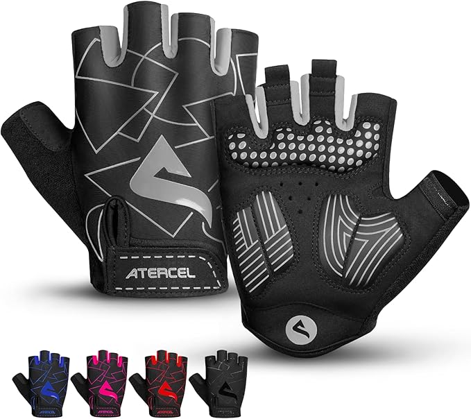 ATERCEL Cycling Gloves, Bike Gloves for Men Women, Bicycle Glove for Cycling, Workout, Gym, Training, Weight Lifting Outdoor, Mountain Bike, and Riding