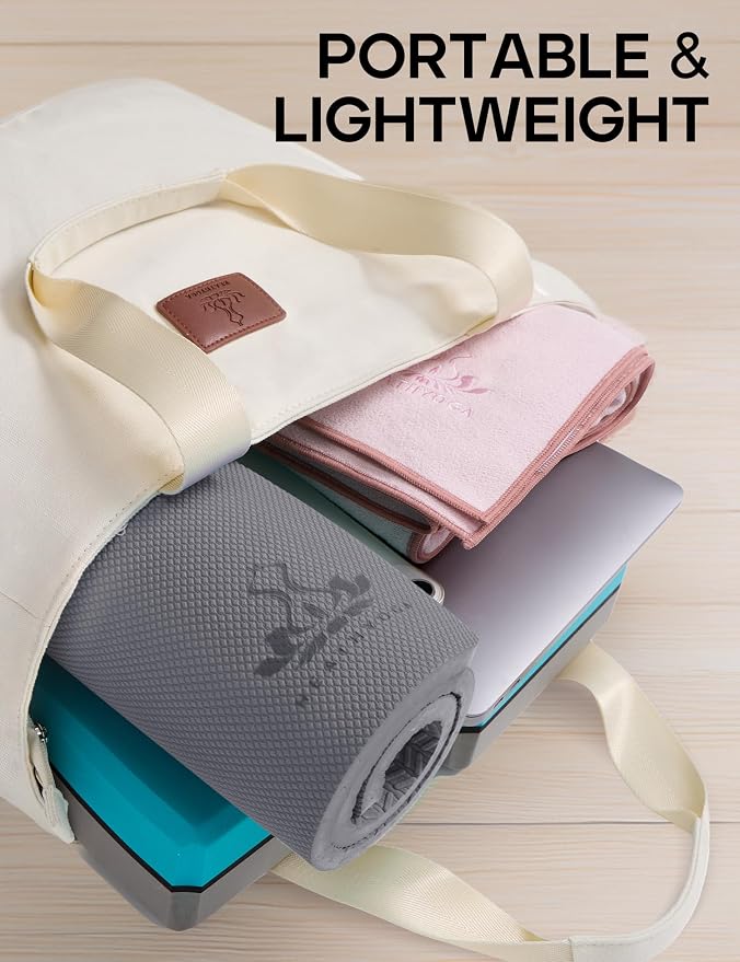 Heathyoga Yoga Knee Pads Cushion Non-Slip Yoga Mat Thick Yoga Accessories for Women Workout Pilates Kneeling Pads for Working out Exercise 26"x10"x0.5"