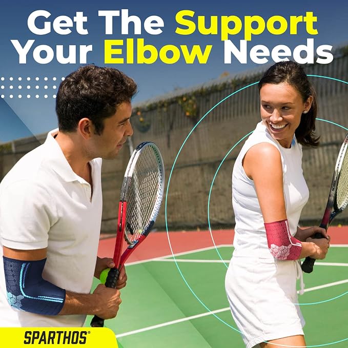 Sparthos Elbow Compression Sleeve, Tennis Elbow Brace, Men Women