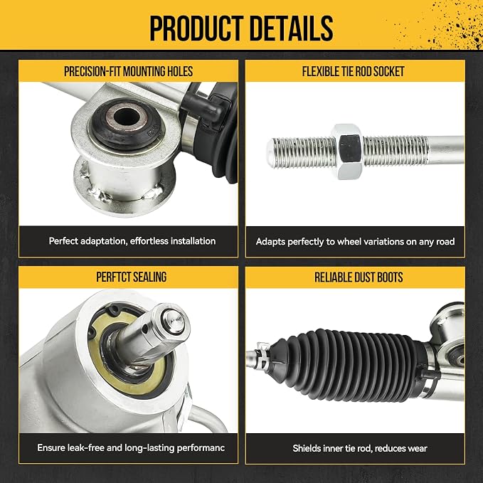 KAC Power Steering Rack and Pinion Replacement for Chevy Malibu 06-10 3.5L/08-12 3.6L/06-07 3.9L, Saturn Aura 07-08 3.5L/07-09 3.6L, Pontiac G6 06-10 3.5L/06-09 3.9L/07-09 3.6L Replace 22-1035